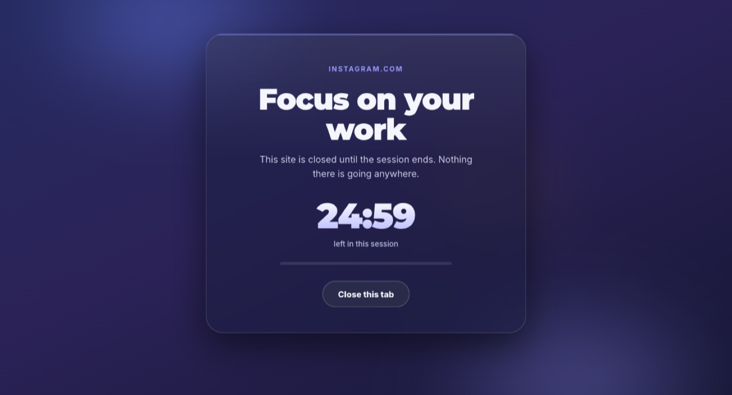 Total Focus – Chrome extension